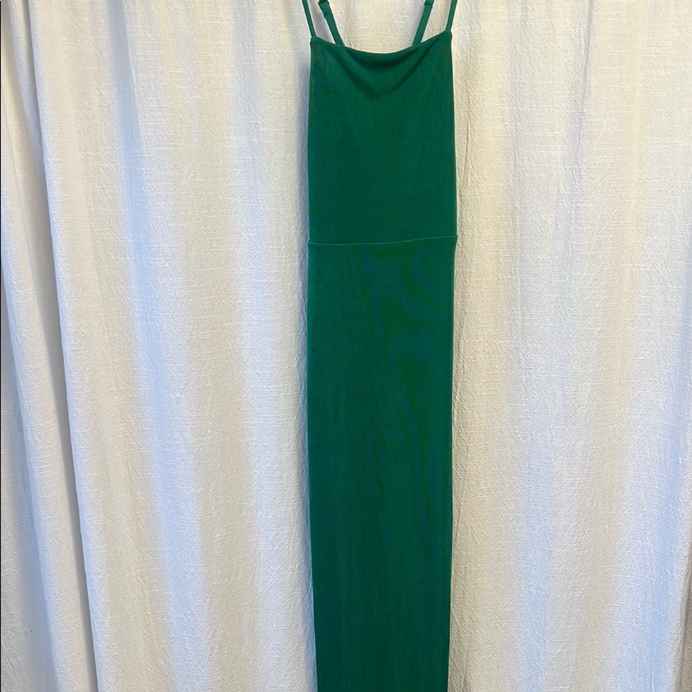 Wild Fable Green Spaghetti Strap Sheath Maxi Dress